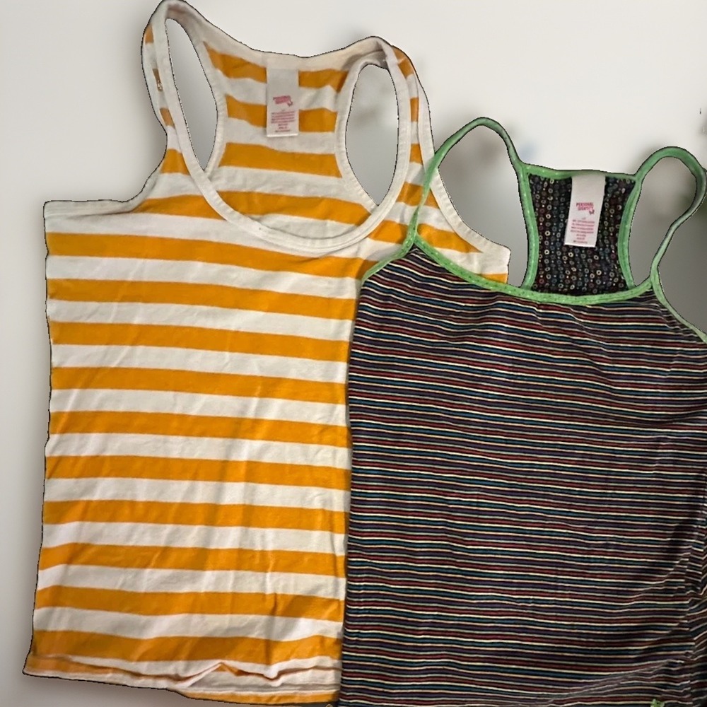 Personal Identity Y2K Tank Top Lot M / L Striped Racerback Cami Fairy Grunge 90s